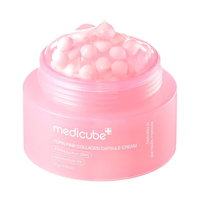 کرم کپسولی ضد لک مدی کیوب medicube مدل pdrn pink collagen